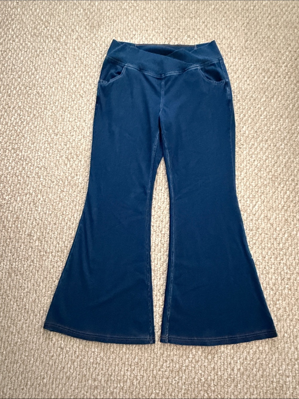 Halara Flex High Waisted Crossover Wide Leg Jean - Picture 7 of 16